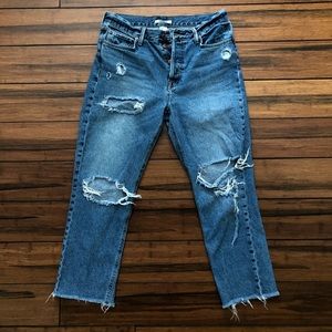 Distressed jeans
